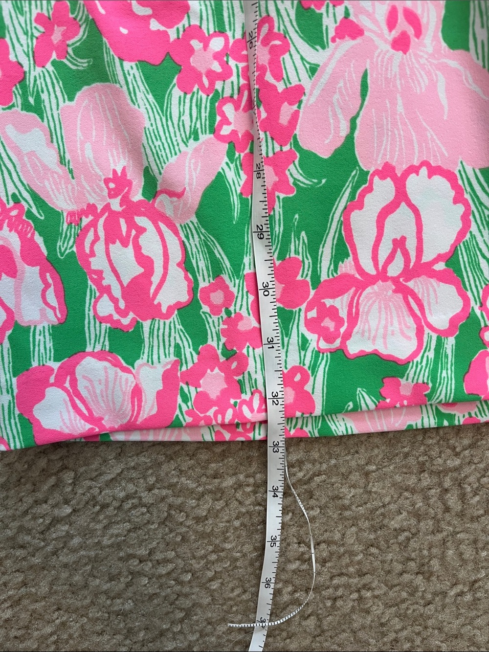 Lilly Pulitzer Kathy Pink & Green Floral Luxletic Dress (Hannah print) NWT - Picture 8 of 8